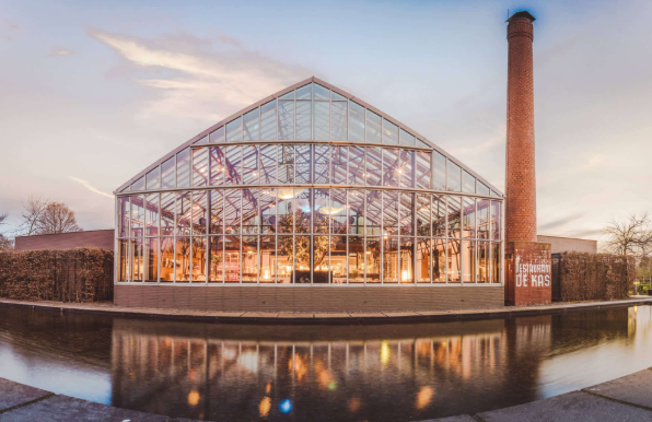 De Kas Amsterdam, restaurant serre gastronomique accessible