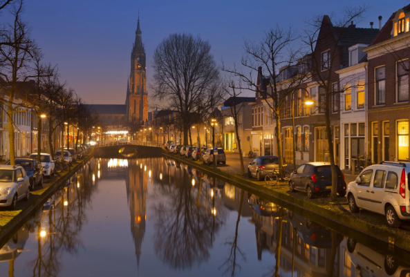 Delft ville poterie bleue accessible PMR Pays-Bas