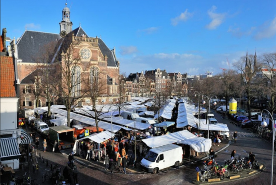 Noordermarkt Amsterdam, marché bio accessible Jordaan